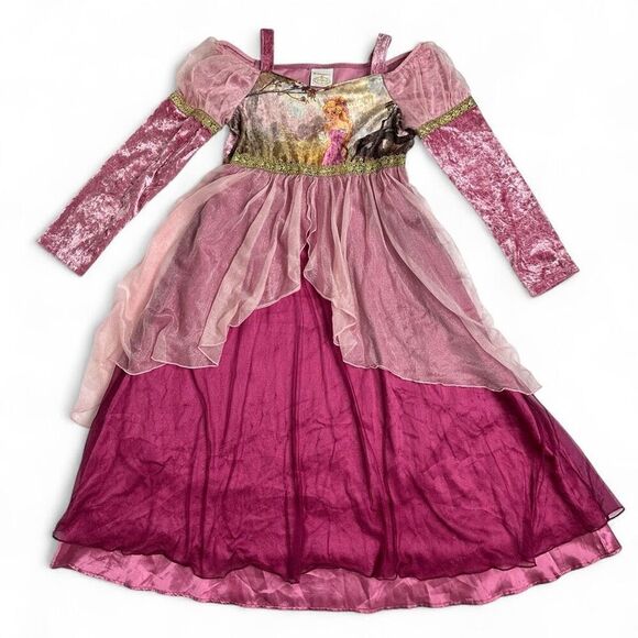 Disney Other - Disney Enchanted Rapunzel Princess Dress Costume Girls L 10/12 Crush Velvet Rare